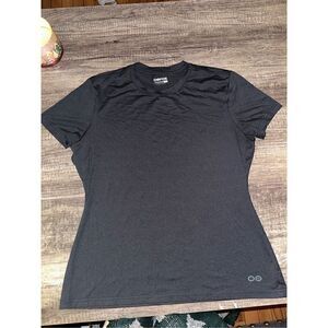 Women’s Black Oofos Activewear Tshirt XL